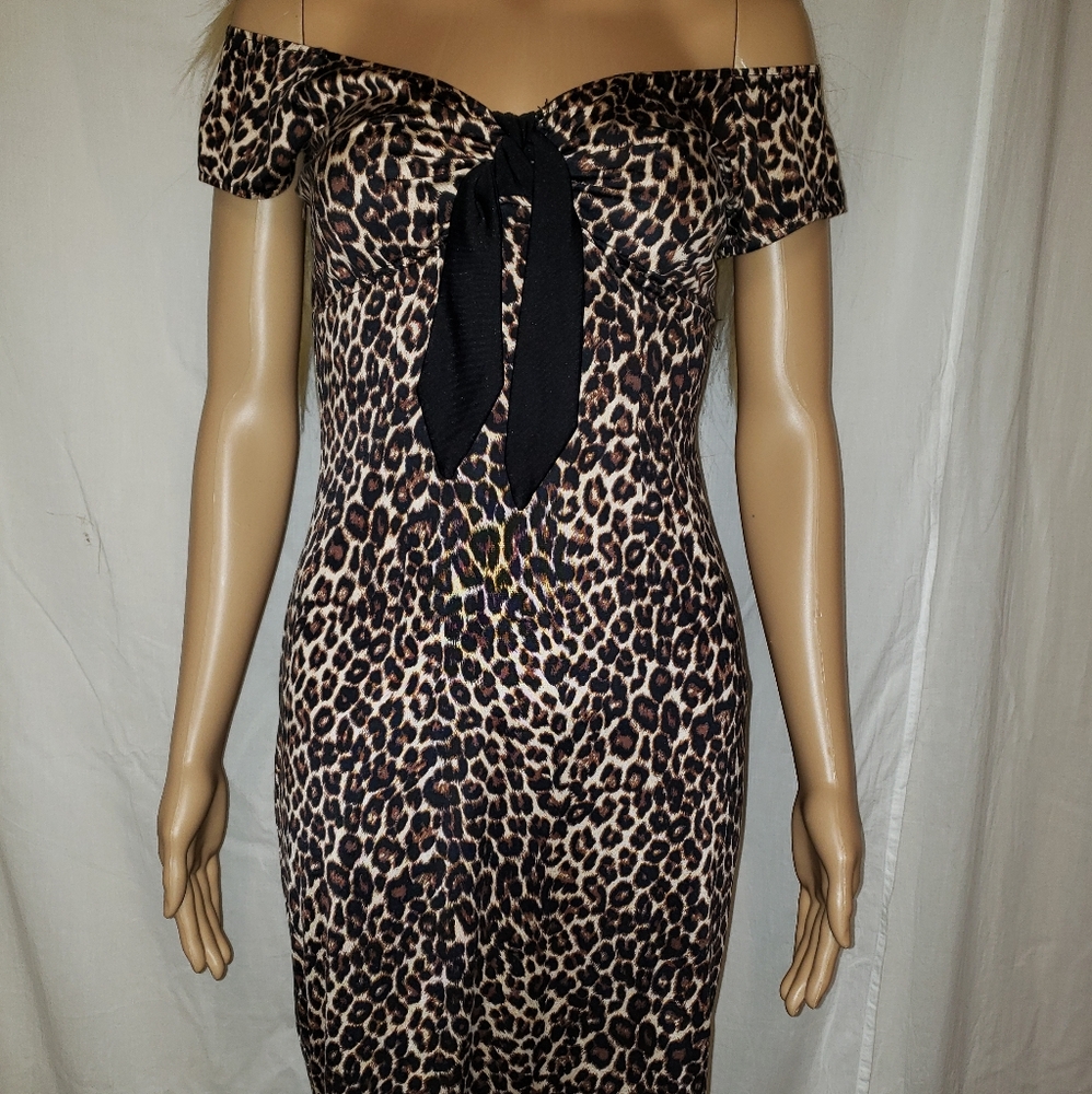 *DISCONTINUED* Pinup Couture leopard Natalie dress